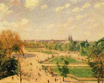 卡米耶 畢沙羅 The Tuileries Gardens, Morning, Spring, Sun 卡米耶 畢沙羅 The Tuileries Gardens, Morning, Spring, Sun
